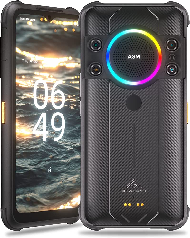 

JXH AGM M7 Rugged Phone, IP68 W, 2500mAh Battery Unlocked Cell Phone for Seniors Dual SIM Biggest Speaker684