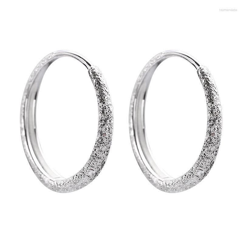 

Hoop Earrings Minimalist 925 Sterling Silver Circle Round Huggie For Women Fashion Simple Brincos
