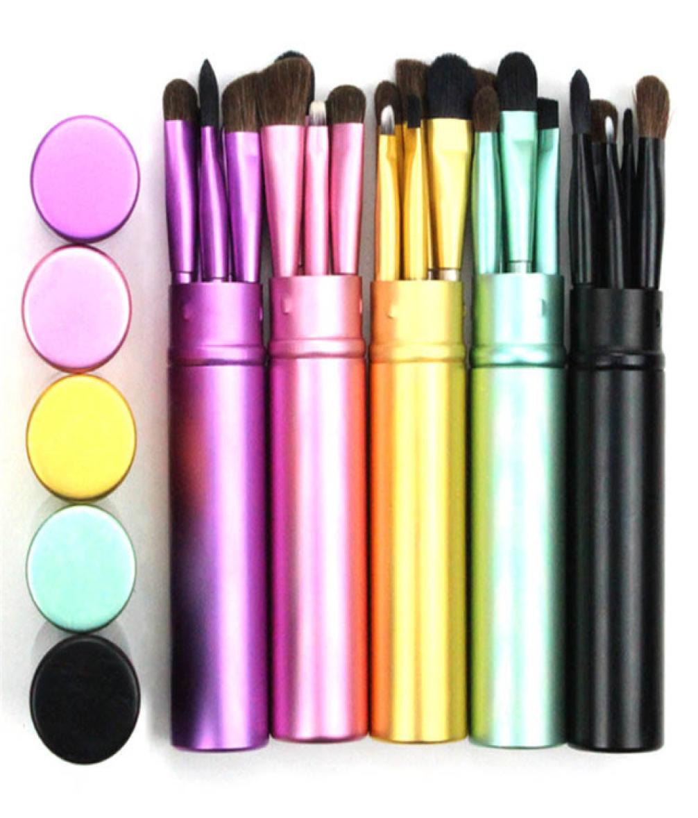 

5pcs Travel Portable Mini Eye Makeup Brushes Set Reals Eyeshadow Eyeliner Eyebrow Brush Lip Make Up Brushes kit Professional6934908