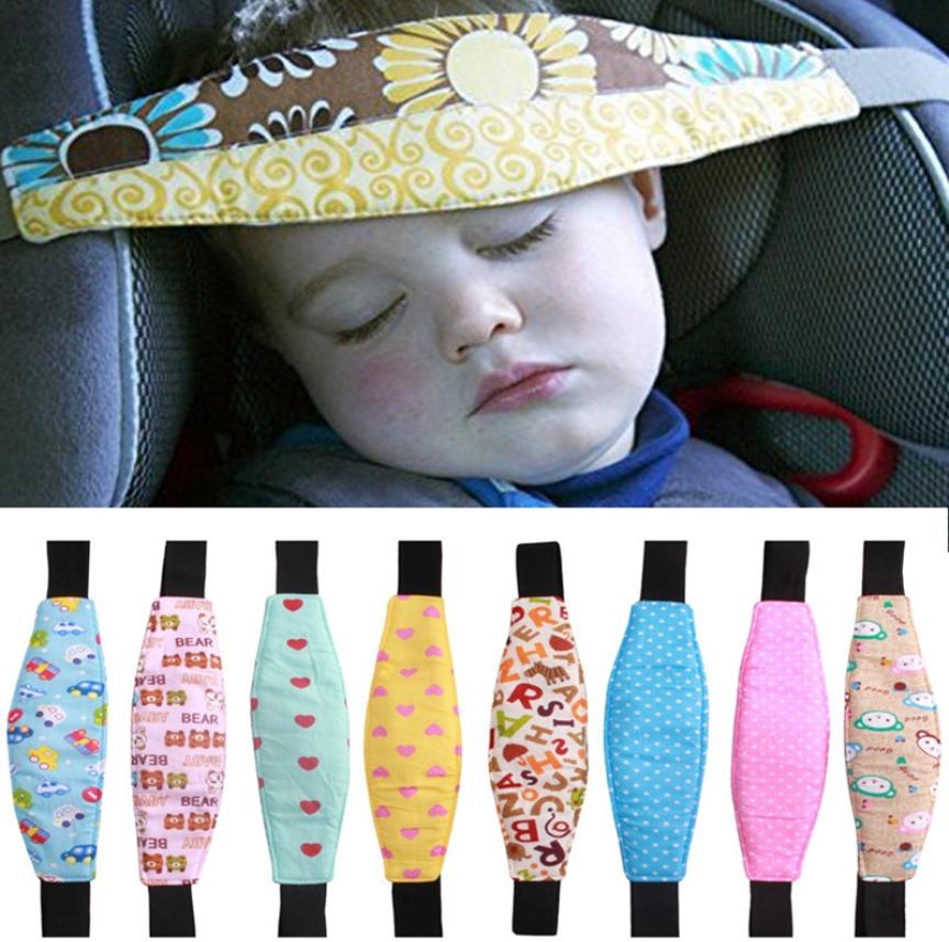 

Baby Pram Fastening Belt Adjustable Stroller Sleep Positioner Kids Car Safety Head Support Kid Head Band Strollers Accessories DHT6570270