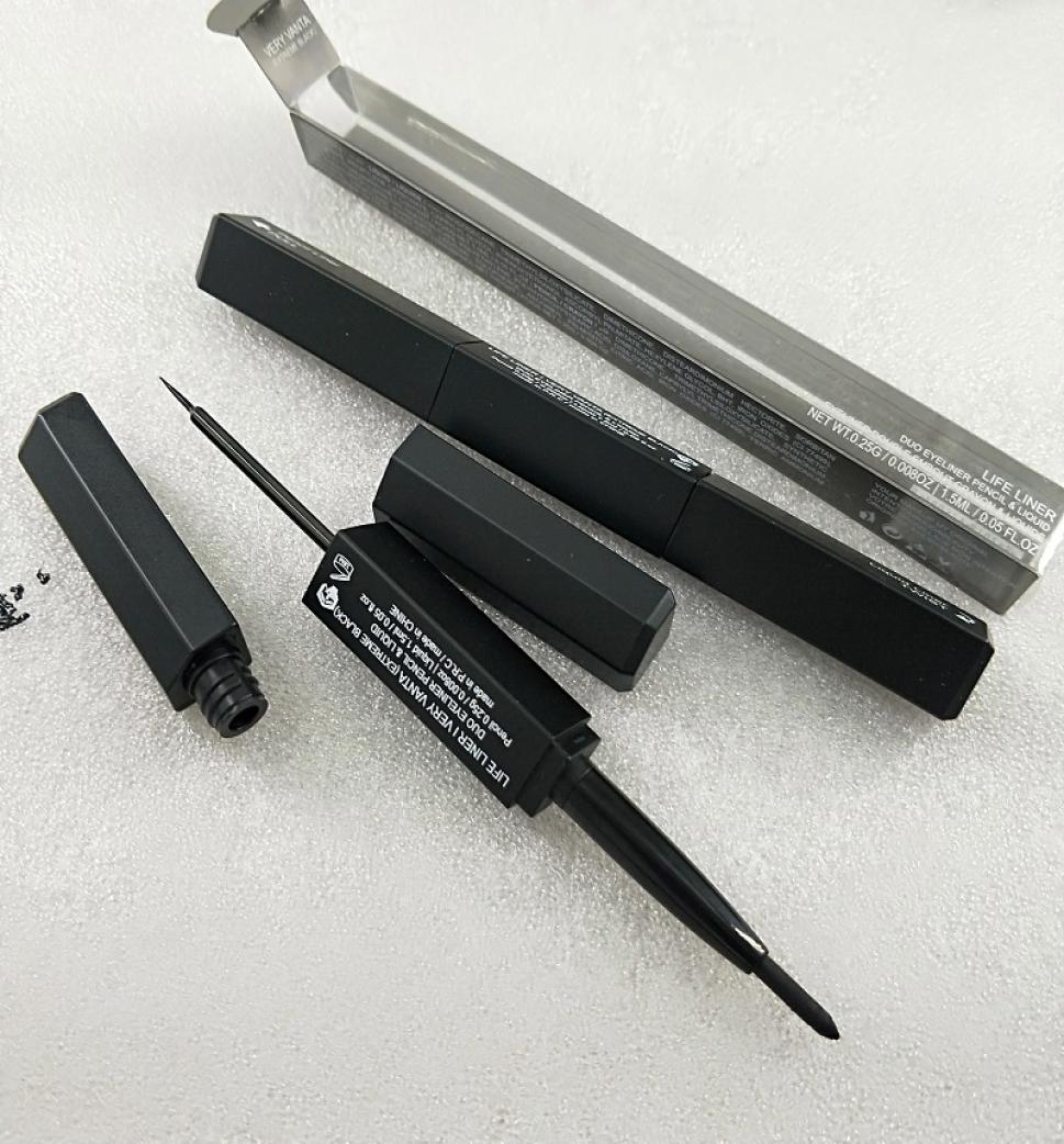 

Brand maquillage makeup eyebrow gel Duo Pencil Eyeliner liquid Longlasting waterproof EyeLiner Pencil highquality5534816, Two colors