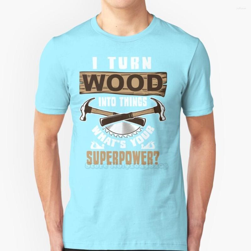 

Men' T Shirts I Turn Wood Into Things Summer Lovely Design Hip Hop T-Shirt Tops Builder Carpenter Gift Handyman Woodwork Woodworker, Mtee-deep heather