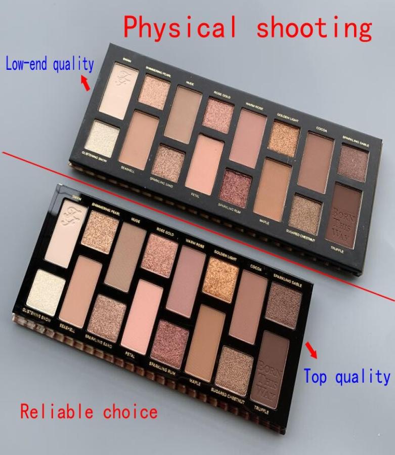 

Eye Cosmetic Born This Way The Natural Nudes palettes 16 colors Eye Shadow Shimmer Matte Makeup Eyeshadow Palette DHL3682195, Sky blue
