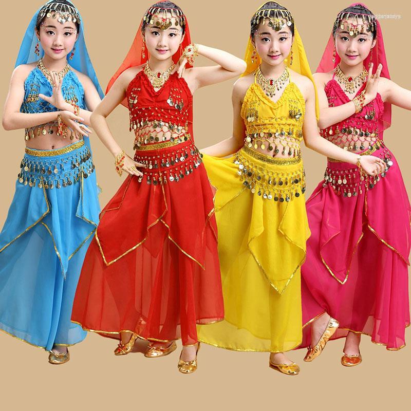

Stage Wear Children Dancewear Kids Professional Belly Dance Costume For Girl Egypt Costumes Girls Bollywood, Red 2 piece