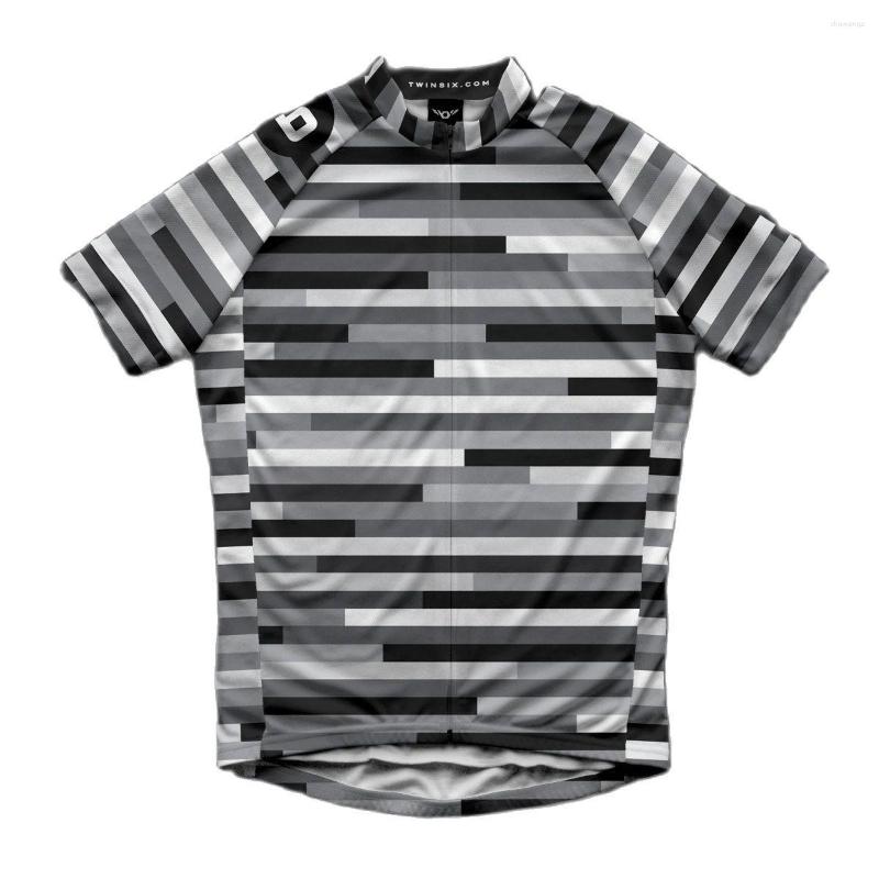 

Racing Jackets Twin Six Summer Men's Cycling Short Sleeve Jerseys Camisa Ciclismo Masculina Bicycle Quick Dry Breathable Mtb Road Bike