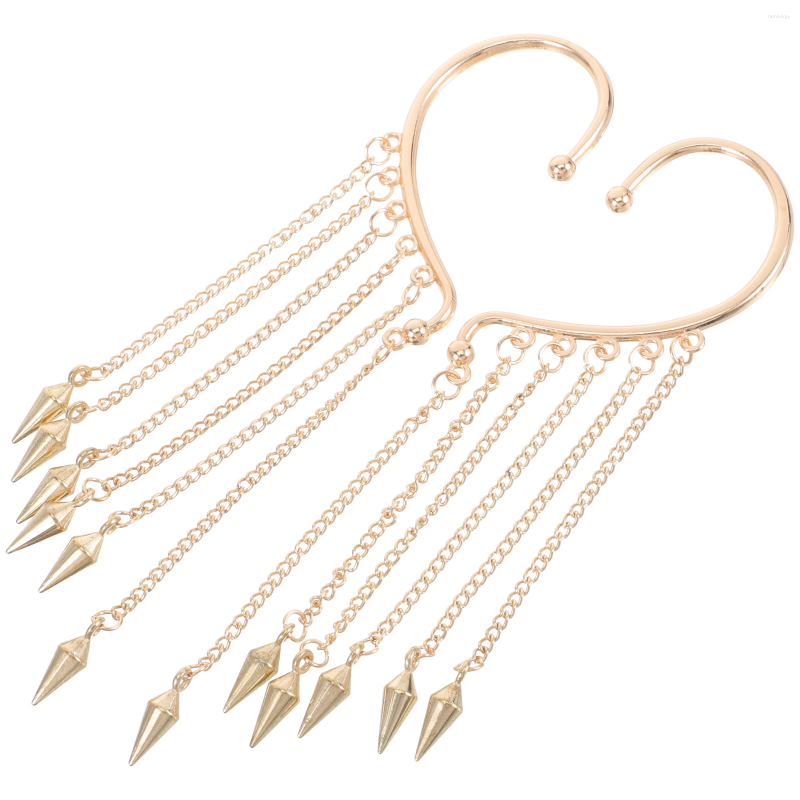 

Pendant Necklaces 1 Pair Ear Cuff Chain Earrings Dangle Women Non
