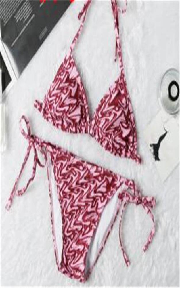 

21ss New Bikinis Sexy Leopard Bikini Set Swimwear Women Halter Swimsuits Swimming suit for Women Thong Bikini2042308