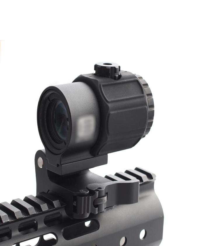 

New Product Tactical G43 3x Magnifier Scope Sight with QD Mount Fit for 20mm rail Airsoft Accessory4467261, Black