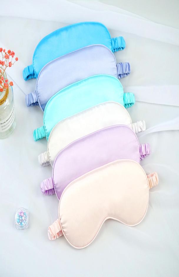 

Imitated Silk Sleep Eye Mask Portable Travel Eyepatch Nap Eye Patch Rest Blindfold Eye Cover Sleeping Mask Night Eyeshade A19938213