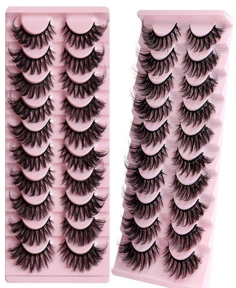 

Thick Multilayer Winged False Eyelashes Naturally Soft and Delicate Hand Made Reusable Curly Mink Fake Lashes Full Strip Eyelashes8404838