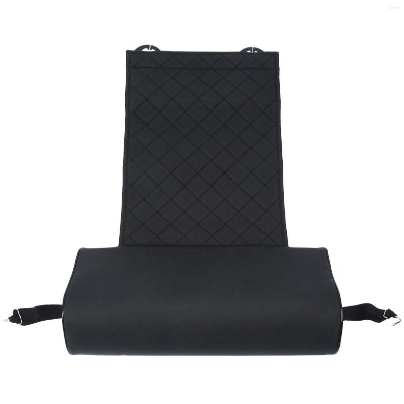 

Steering Wheel Covers Automobile Seat Leather Leg Pad Support Extension Mat Soft Foot Cushion Knee Memory Black