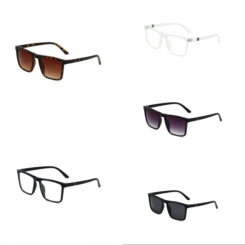 

Vintage designer sunglasses thin legs luxury sunglasses for women square shape with letters gafas de sol transparent lenses mens sun glasses fashion PJ093 E23