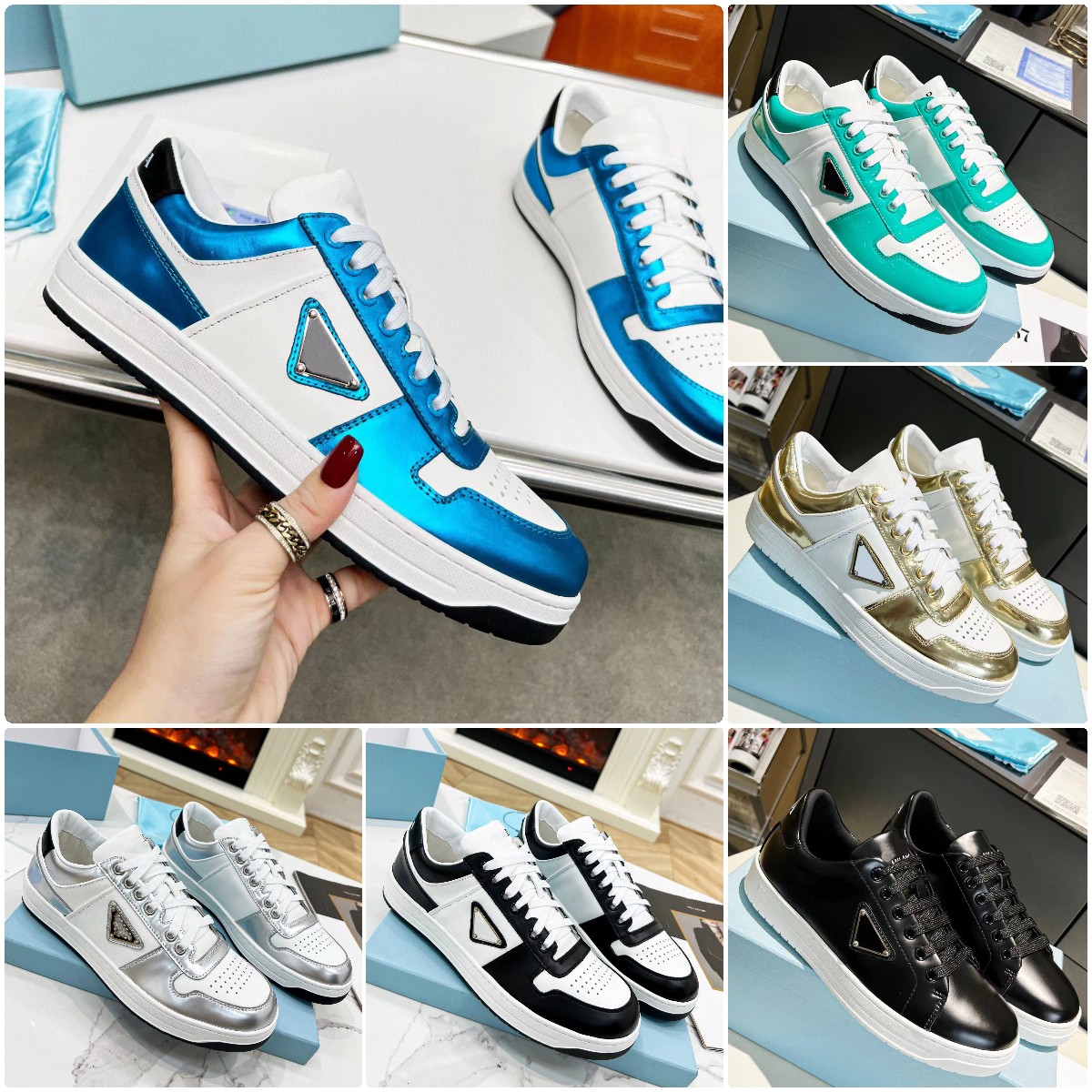 

Whoelsale Nylon Leather Technical Sneaker Shoes Fabric Re-Nylon Chunky Rubber Casual Walking Discount Trainer Size 35-46, Color10