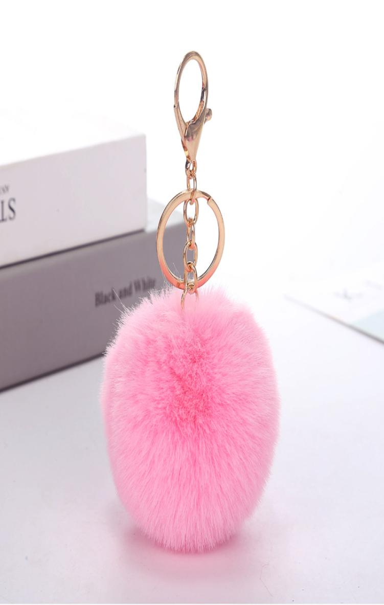

Bear Plush Pendant Lady039s Bag Ornament Imitation rabbit hair ball keychain pendant ladies luggage pendants artificial jewelry9164757