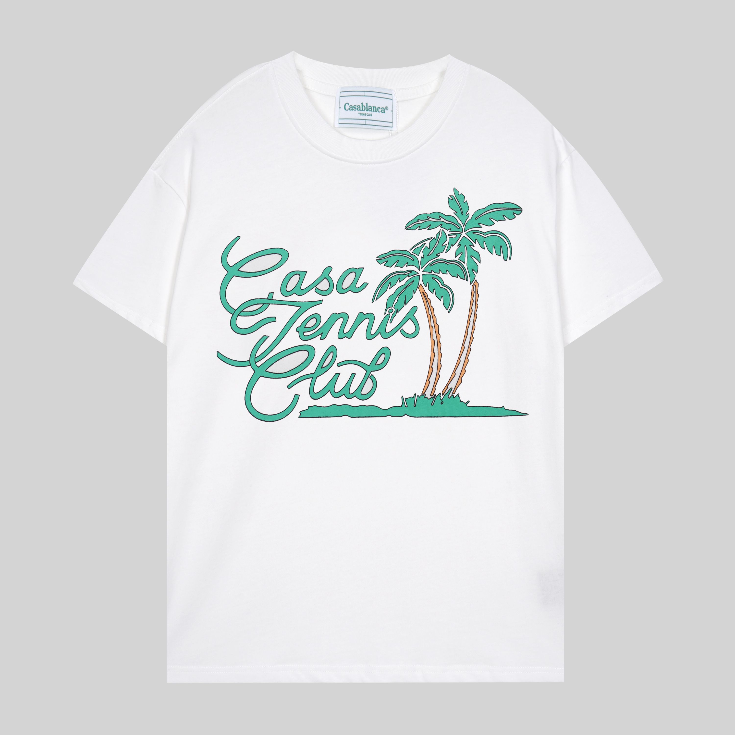 

Casablanca t shirt casa blanca men tshirt designer tshirts casablanc shirt casaul tee us size s-3xl, Blue