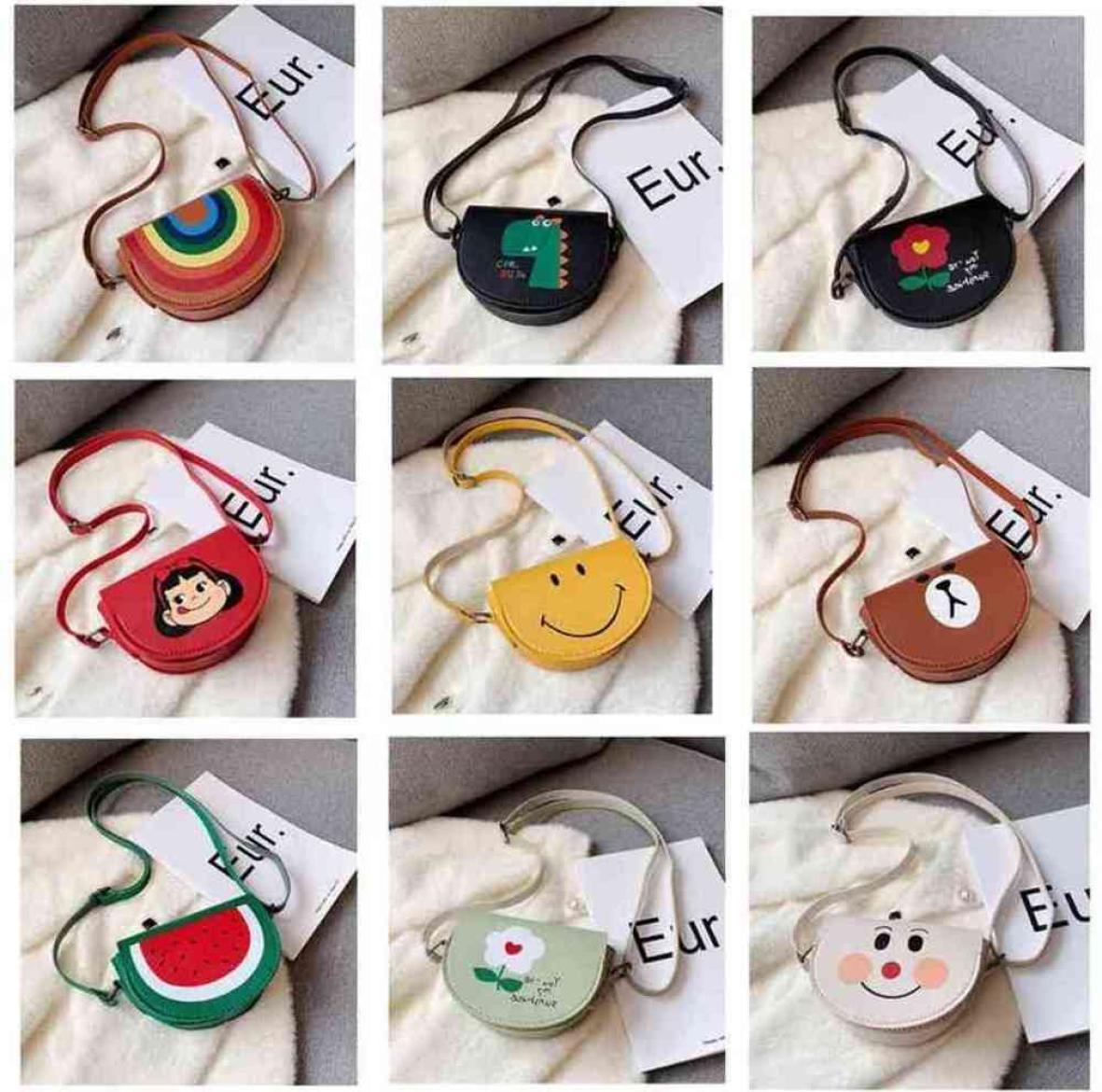 

Ins Baby Infant Backpack Fashion Boys And Girls Mini Cartoon Children039s Bag Candy Colors OneShoulder Messenger Bags Wallet C4794434, Orange