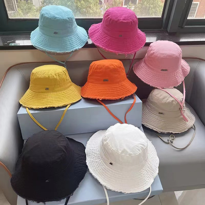 Luxury designer solid color bucket hats men and women wide eaves Artisanal classic letters fashion multicolor travel beach summer beautiful high-gra