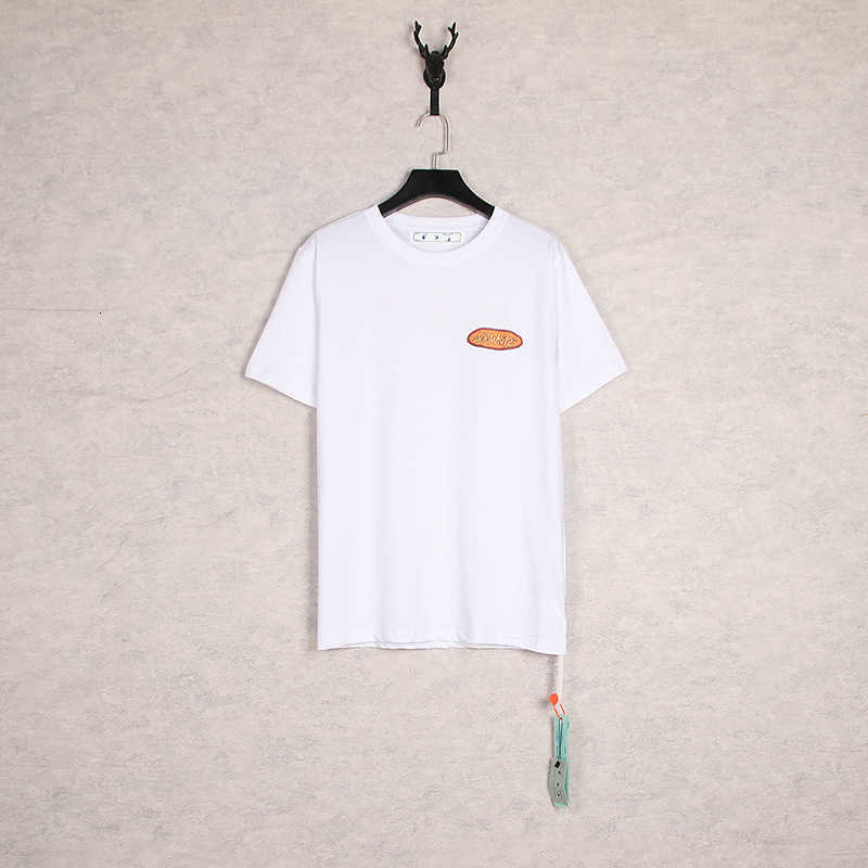 

Designer luxury OFF W T-shirt super high quality off fashion brand letter graffiti short sleeve European large loose t-shirt men' bottom shirt casual, White8