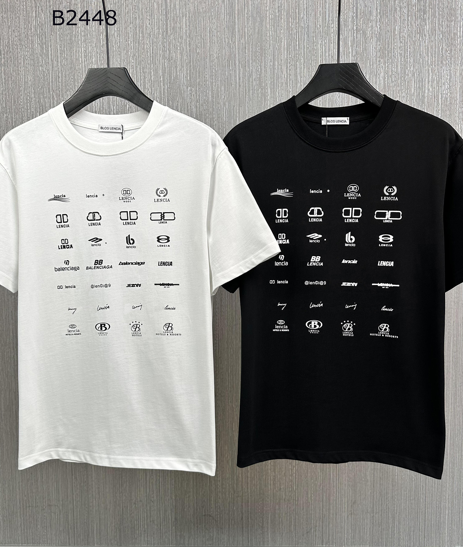 

BLCG LENCIA 2023 Summer New 250g 100% Cotton Fabric T-shirt Men High Quality Print Color Drop Sleeve Loose Tshirts Oversize Tops 22410, White