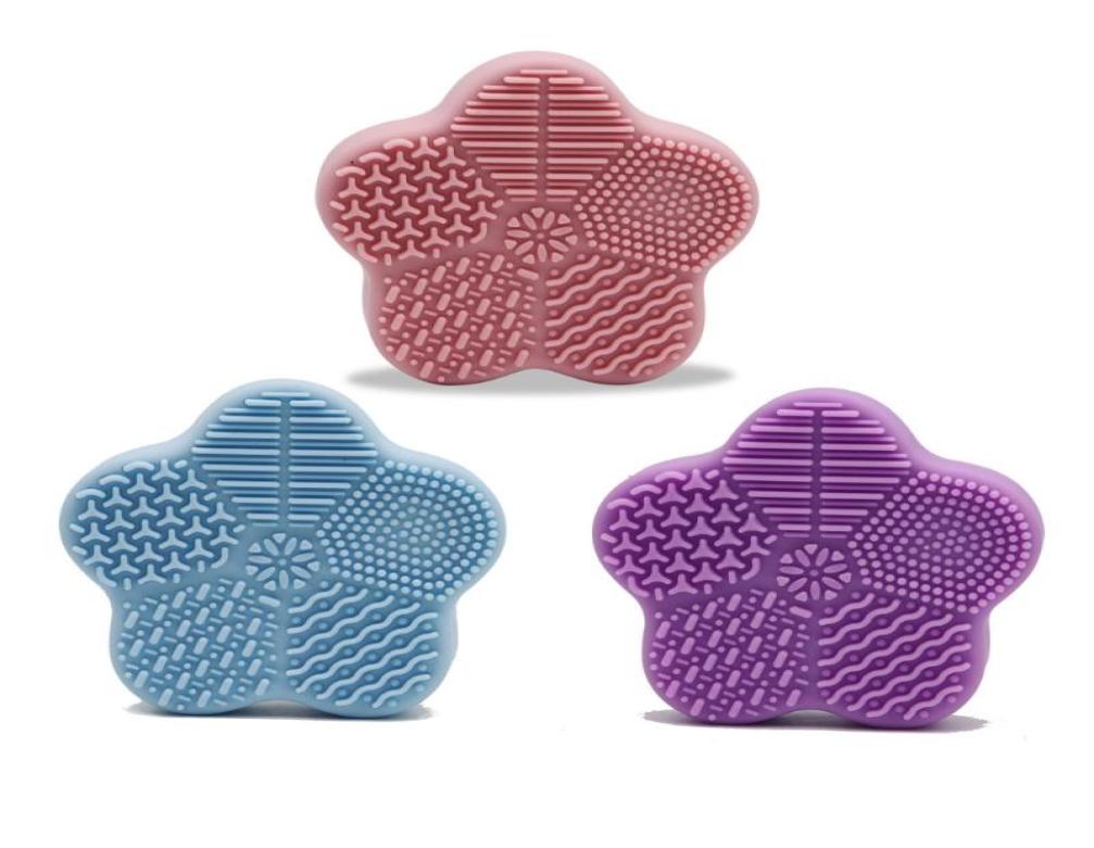 

Makeup Brushes Cleaning Pad Washing Brush Scrubber Board Mat Cleaner Cosmetic Tool6583935