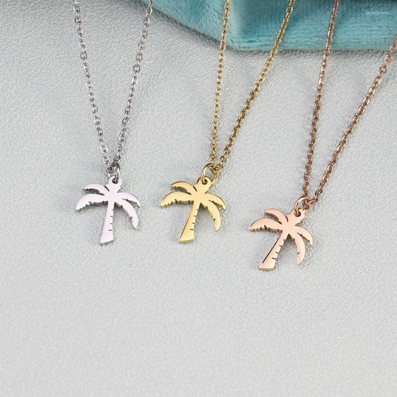 

Pendant Necklaces Sea Beach Series Jewelry Necklace With Shell Snail Starfish Horse Coconut Tree Banana Leaf