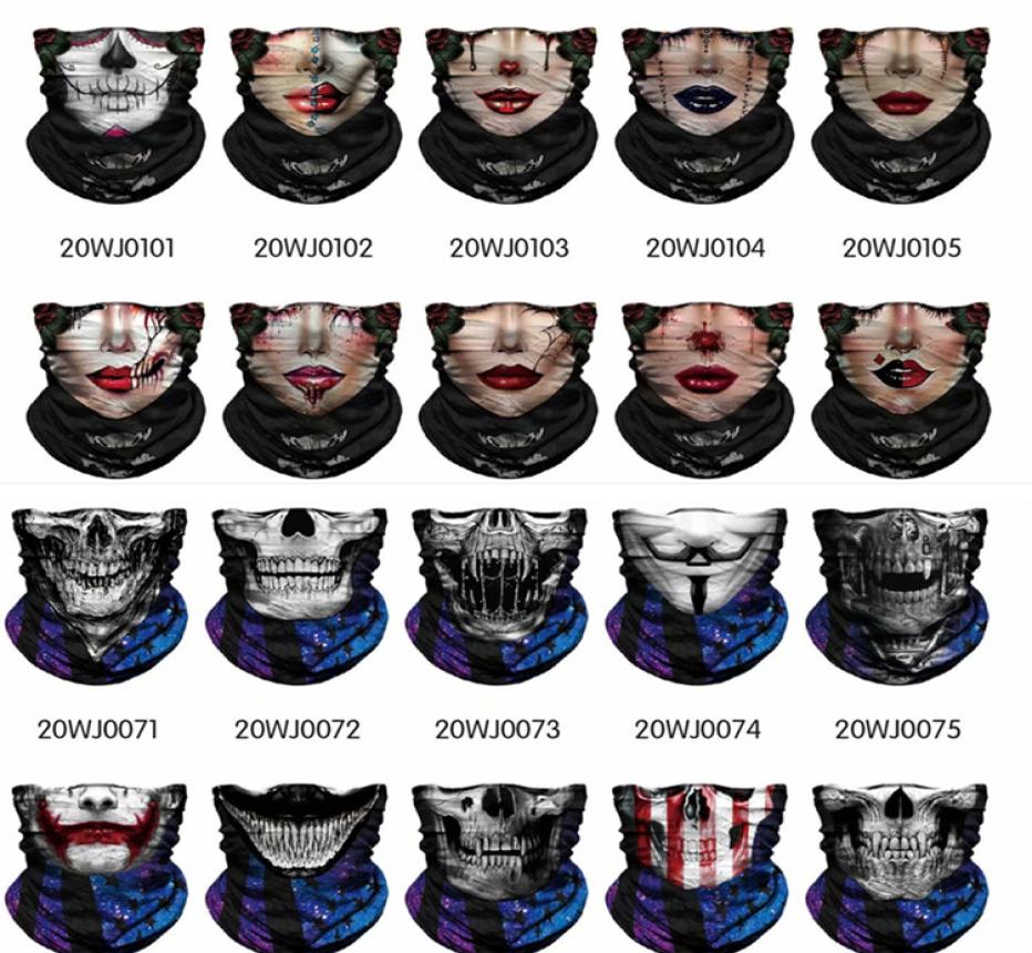 

Sports Headwears Bandana UV Protect Magic Scarf Holloween Skull Face Mask multifuction Cycling Motorcycle Ski CS Headbands Magic S2731913