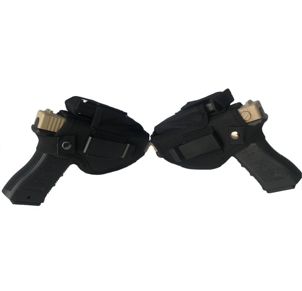 

Tactical Gun Holster for Gloc k 17 19 Concealed Carry Left Right Hand Metal Clip Pistol Holster2595849, Black