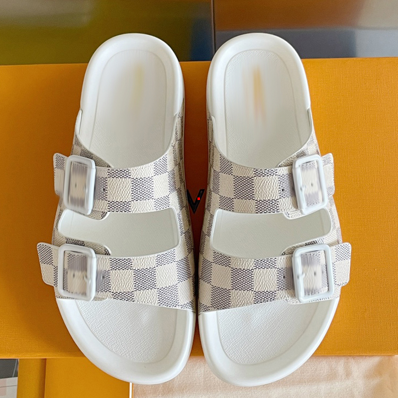 

2023 Fashion Slippers Summer Women Slippers Platform Punk Rock Leather Mules Creative Metal Fittings Casual Party Shoes Female Outdoor Slides -489, Picture color