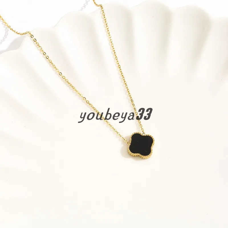 

Designer Pendant Necklace for Women Elegant Four-leaf clover pendant Necklace S925 sterling silver high quality Necklace Designer Jewelry 24K gold plated girl gift