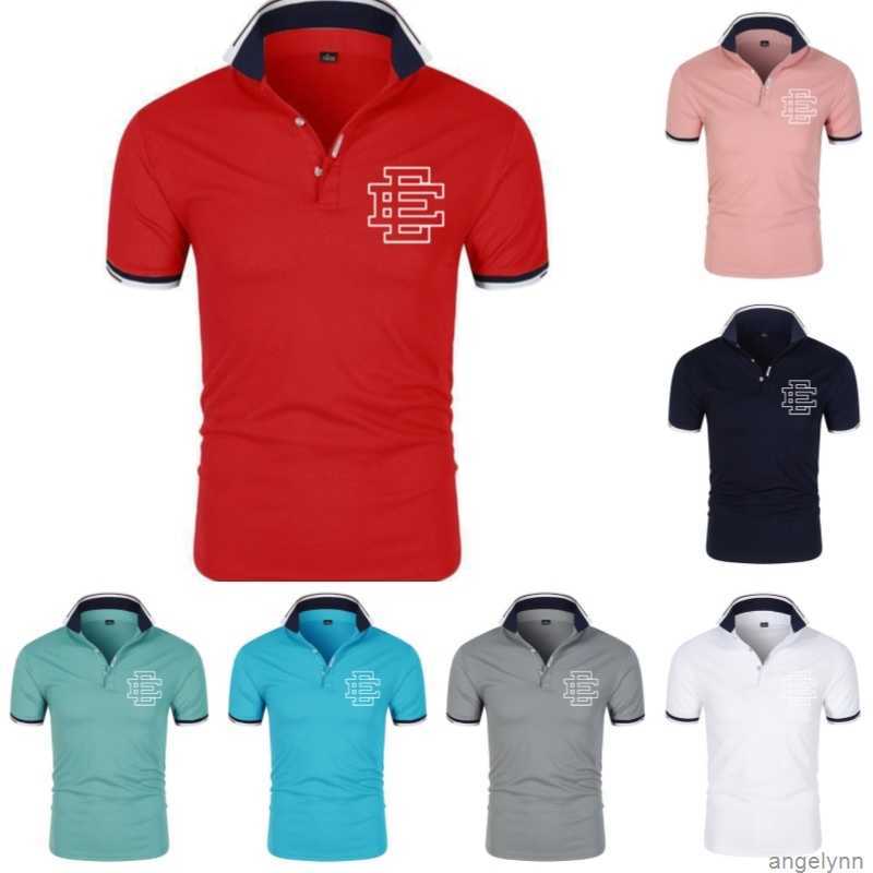 

Designer t Mens Shirts Ee Polo Shirt Eric Emanuel Tshirt Classic Lapel Short Sleeved Womens Fitness Mesh Breathable Street Fashion Tops Q61c