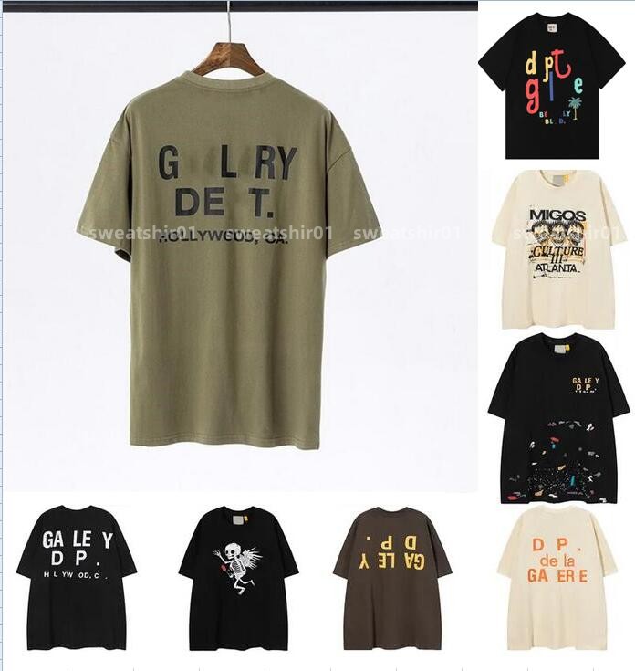 

2023 Tees Galleryse T Shirts depts Mens Polos Women Designer T-shirts Galleryes cottons depts Tops Man  Casual Shirt Luxurys Clothing, Cu18