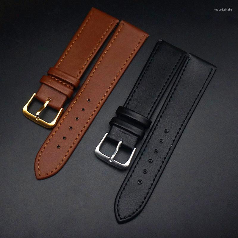 

Watch Bands Men&Women PU Leather Strap Band Black Brown 12mm 14mm 16mm 18mm 20mm 22mm Relogio Masculino Accessories