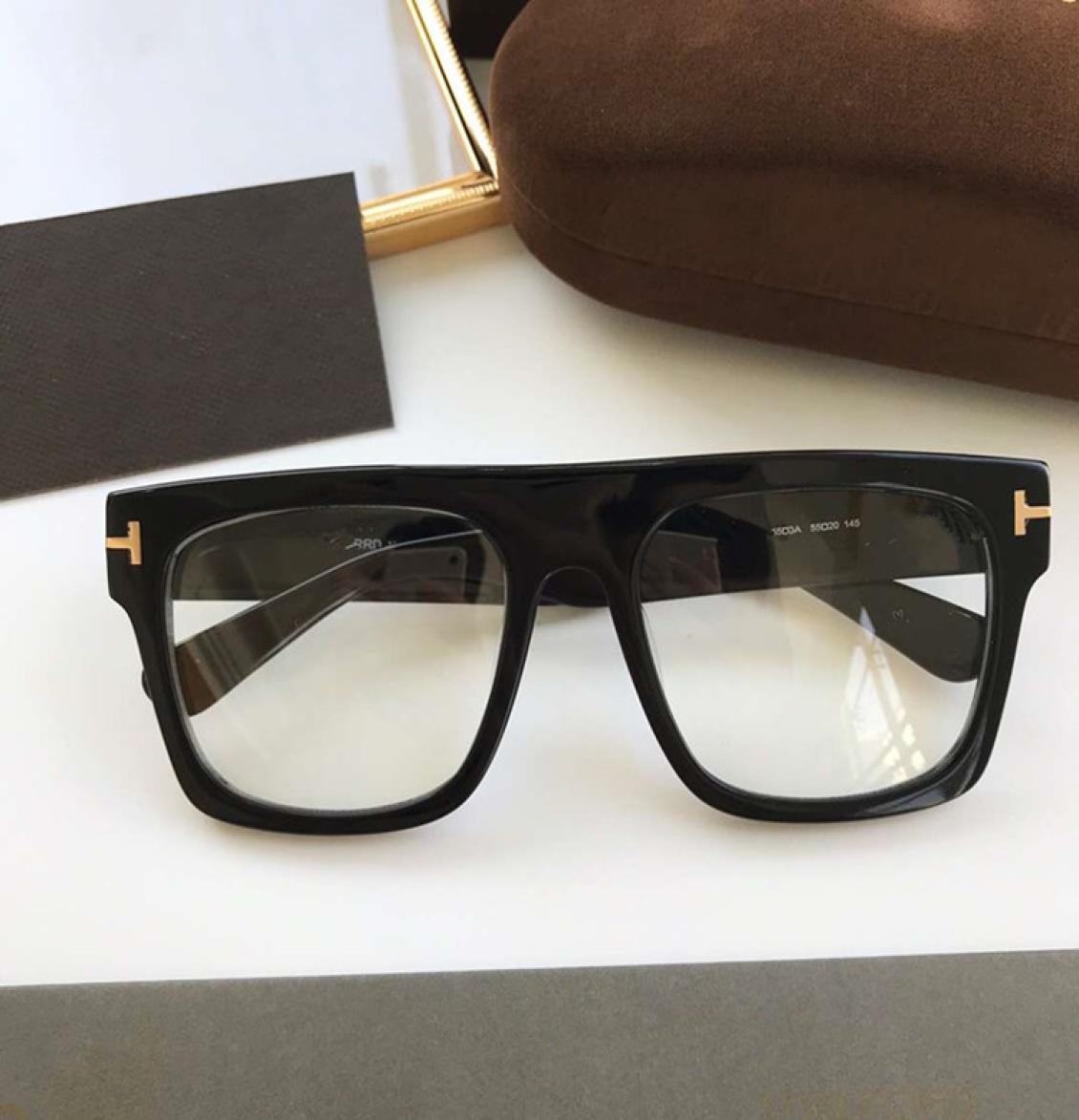 

2020 fashion Newest Arrival FT0711Big square glasses frame quality unisex plank prescription glasses frame 5322140 fullset cas4444505