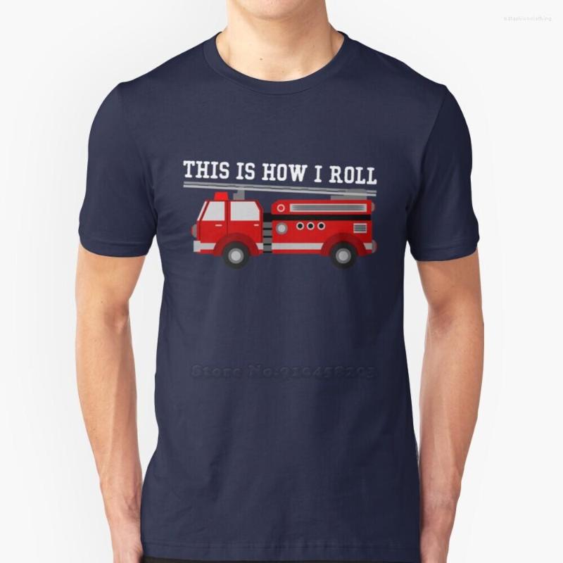 

Men's T Shirts This Is How I Roll Fire Truck Sleeve Short Shirt Streetswear Harajuku Summer High Quality T-Shirt Tops, Mtee-moss green