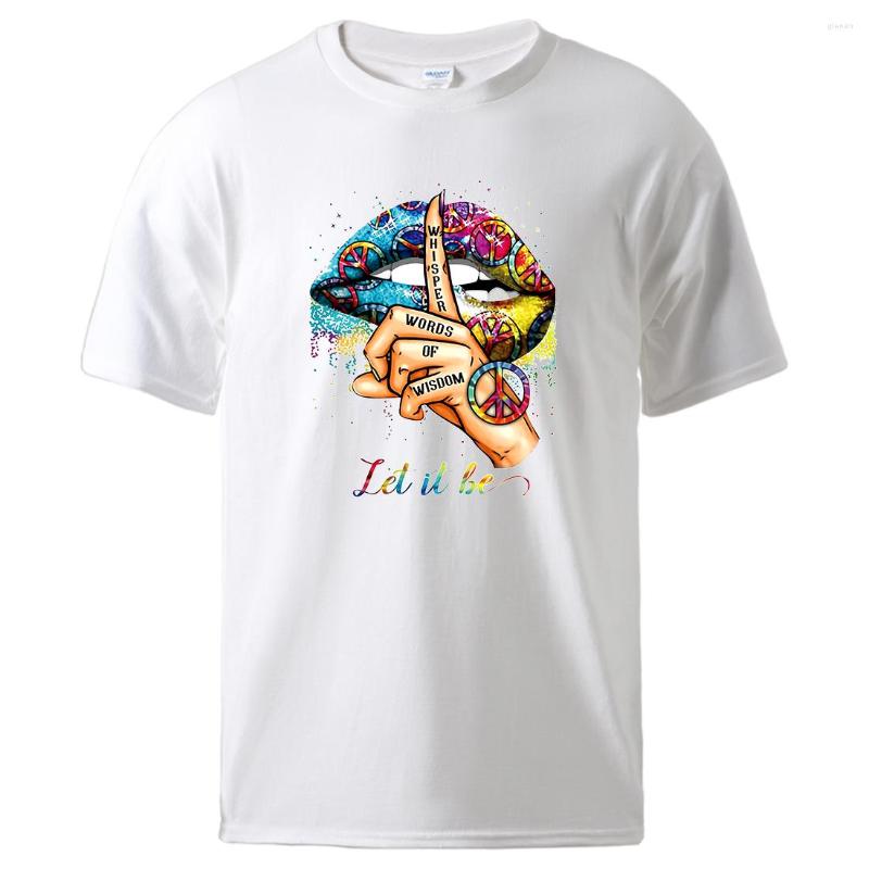 

Men' T Shirts Whisper Words Of Wisdom Printing Tshirt Man Soft Cotton Breathable T-Shirt Basic All Match Clothes Be Durable Loose Tee, Red