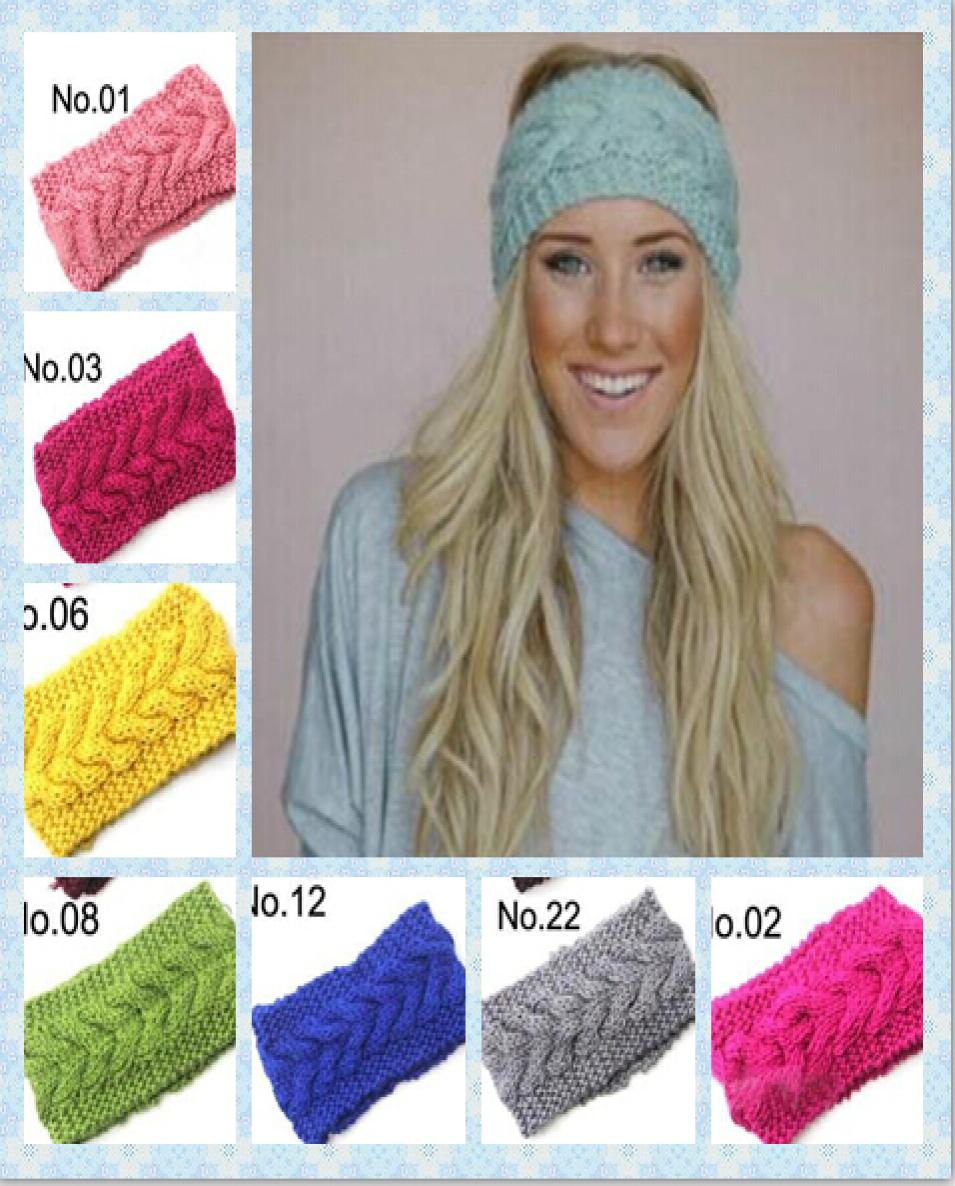 

2016 s Womengirls Cable Knitted Headband Ear Warmer Fashion Accessory 5pcs5787842, Multi-color