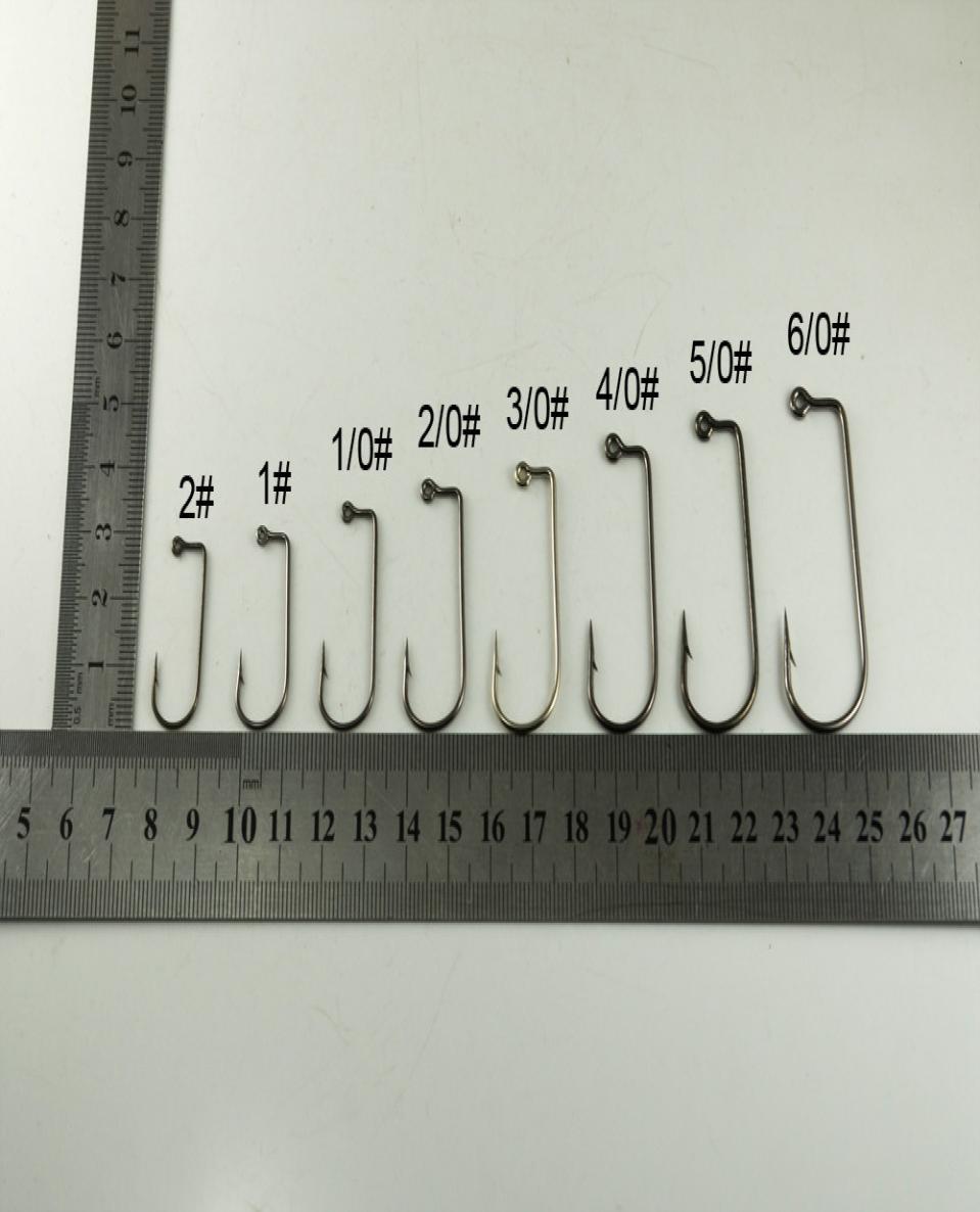 

100pcs fishing aberdeen jig hook AJ hook 90degree shank hook4825410