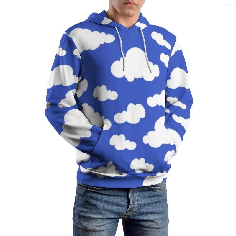 

Men' Hoodies Cartoon Cloud Casual Long Sleeve Cloudy Blue Sky Cool Pullover Hoodie Autumn Street Fashion Oversized Custom Sweatshirts, Style-13