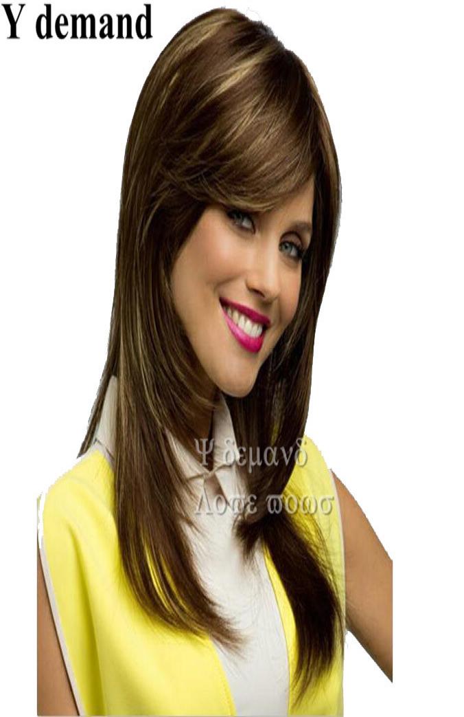 

Classic Long Brown Wig Celebrity Cheap Wigs Online Wigs For African American Women Peruca Cabelo Natural Hair Perucas1198703, Medium brown