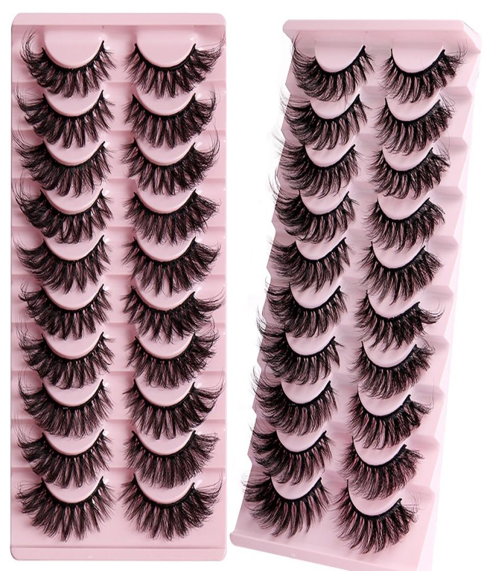 

Thick Multilayer Winged False Eyelashes Naturally Soft and Delicate Hand Made Reusable Curly Mink Fake Lashes Full Strip Eyelashes2128596