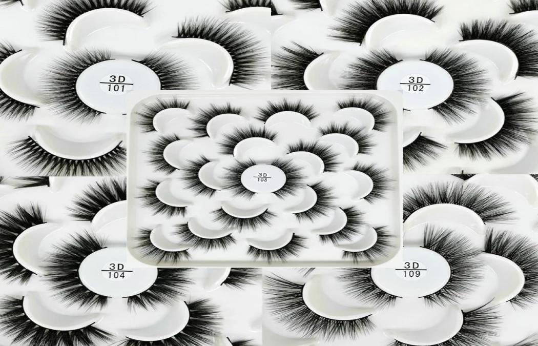 

10 Pairs False Eyelashes Natural Long 3D Black Full Strip Lashes Wispy Thick Eyelash Extension Beauty Make up In Bulk6116152