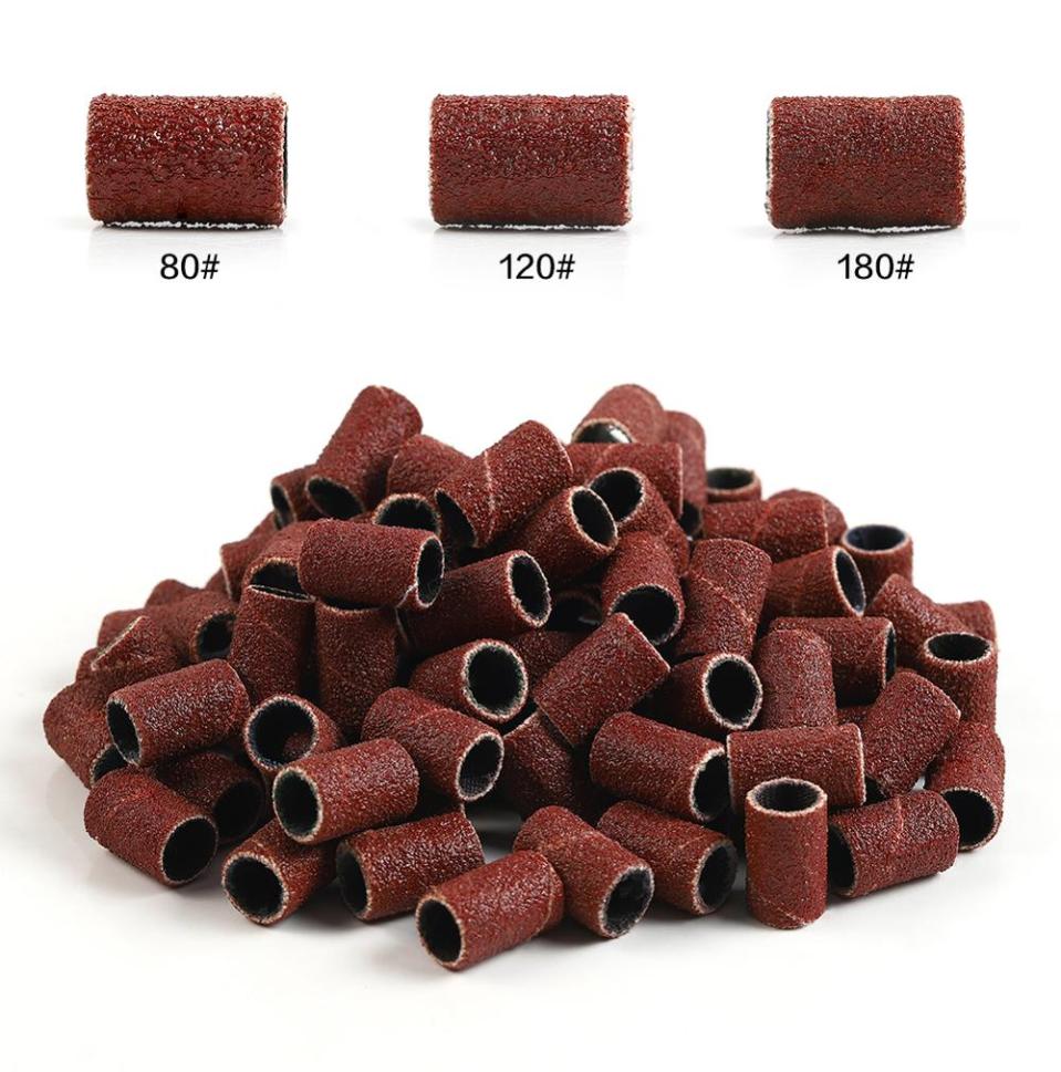 

300pcsset Nail Art Sanding Bands Apparatus For Manicure Gel Nail Polish Remover File For Electric Drill Machine Accessories Bit1339639