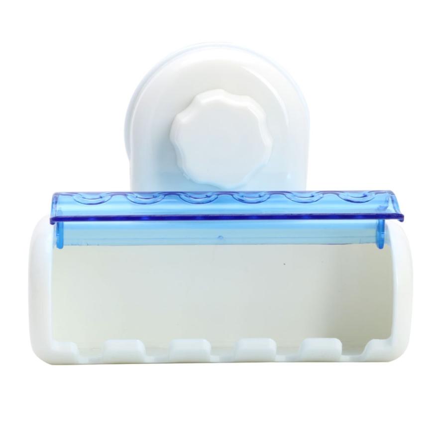 

Toothbrush Spinbrush Plastic Suction 5 Toothbrush Holder Wall Mount Stand Rack Home Bathroom Accessories3550404