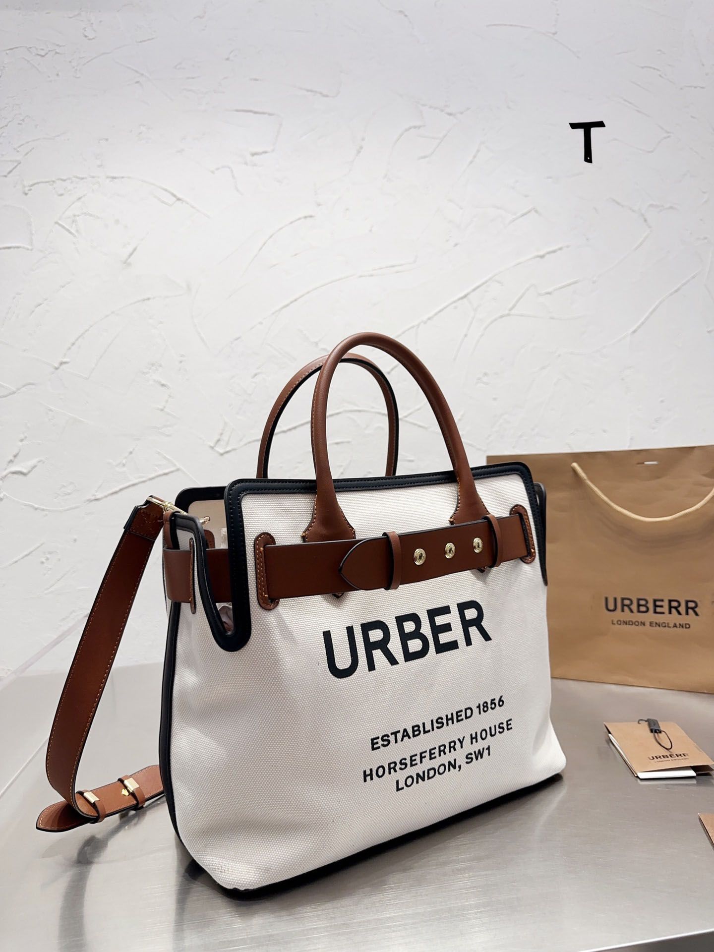 

and canvas shopping female Mommy Summer portable bag bag fashion 2023 new tote bag shopping leisure bag Njtau, White