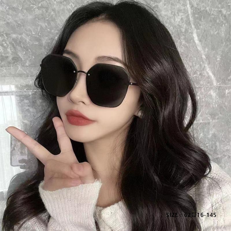 

Sunglasses Fashion Hexagon Women Brand Designer Luxury Gradient Lens Sun Glasses Lady Square Oversized Shades Female Eyewear