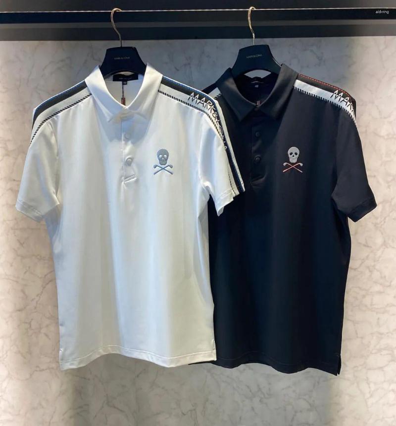

Men's T Shirts Men's Golf Short Sleeves 2023 Summer Sports Polo-shirts High-quality Tops M223033, White