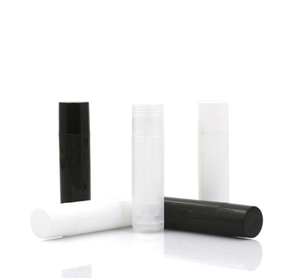 

DIY Empty Lipstick Bottle Lip Gloss Tube Lip Balm Tube Container With Cap Clear Black White Sample Container F30798327406