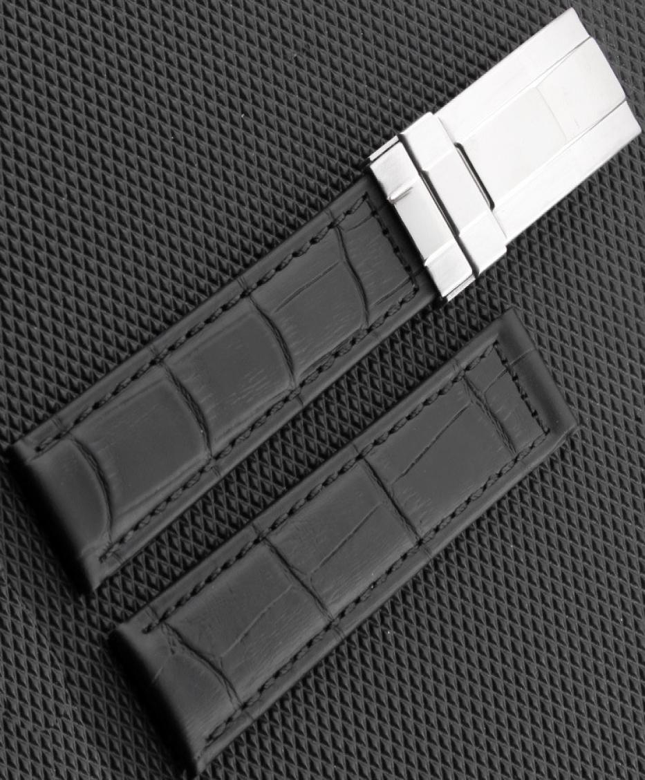 

High quality men BlackBrownOrange Bamboo grain Genuine Leather watch strap for ROL 20mm genuine leather Watch Band5305894
