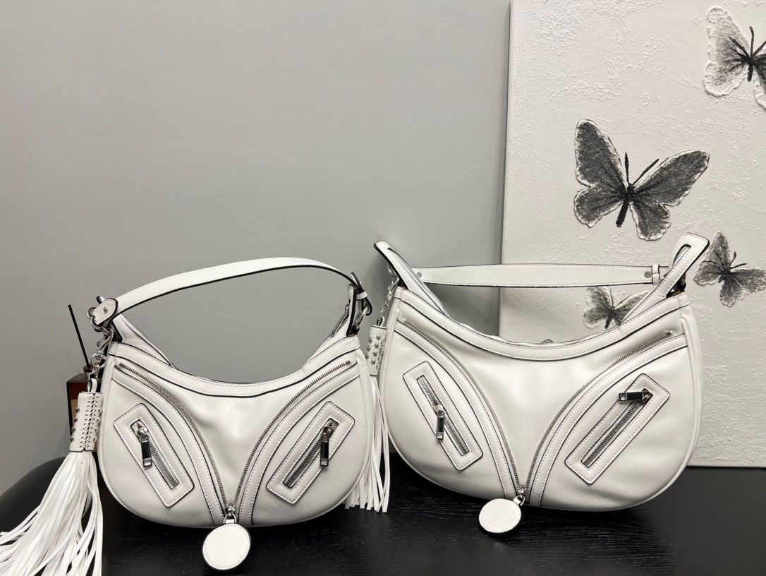 

Luxury arm handbag women's Crescent under bag French with handbag his bread tramp head small shoulder and designer Ipvxo, White