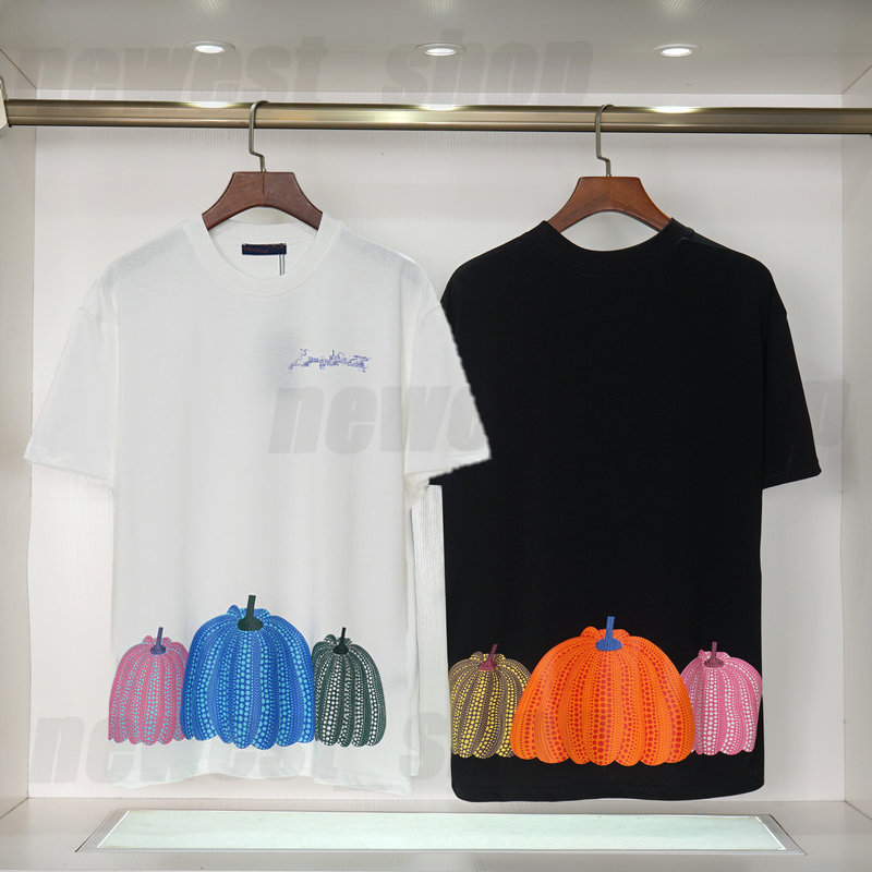 

designer mens plus size t shirt t-shirt luxury spring summer tshirts classic letter banana color print paris simple casual loose cotton europe tee tops XXL, Black